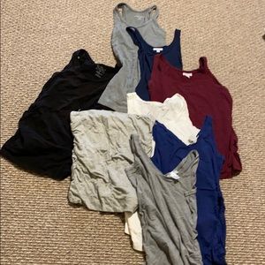 Maternity tank tops - 8 of them